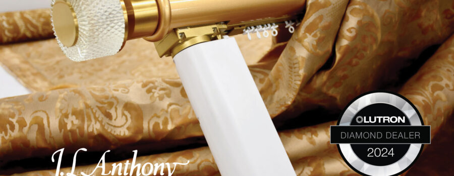 JL Anthony always delivers the splendor of Lutron in our motorized drapery hardware designs