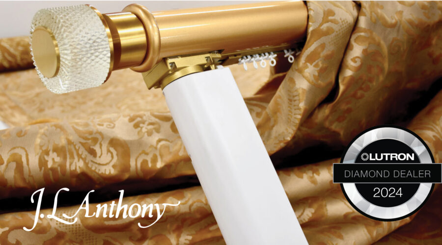 JL Anthony always delivers the splendor of Lutron in our motorized drapery hardware designs